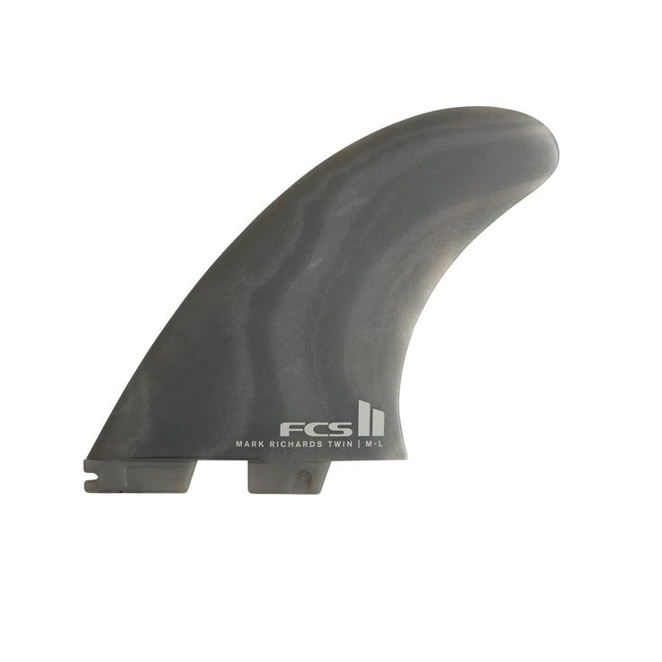 FCS | FCS II Mark Richards Neo Glass Eco Twin + Stabiliser Fins - Smoke Swirl