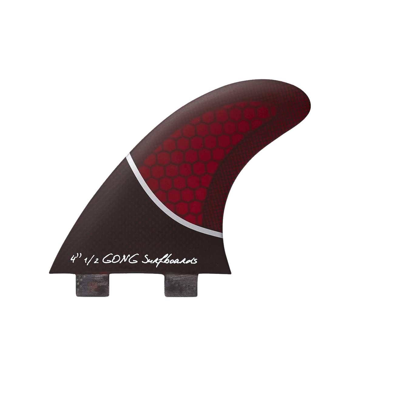 GONG | Center Fin Red Honeycomb 115mm 4'' 1/2