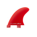 GONG | Fin Set Side Or Quad Rear Red Full Fiber 90mm 3" 1/2
