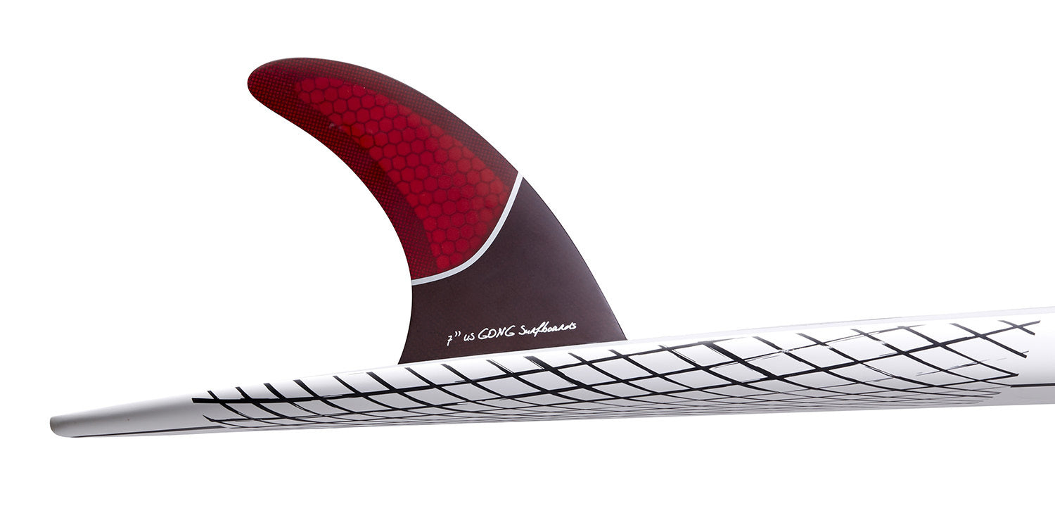 GONG | Fin US Red Honeycomb 7" 180mm