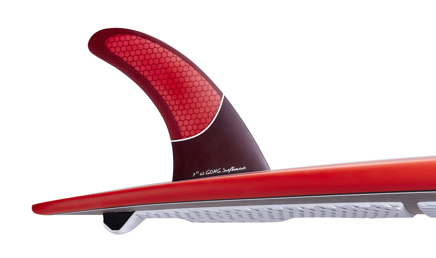 GONG | Fin US Red Honeycomb 9" 230mm