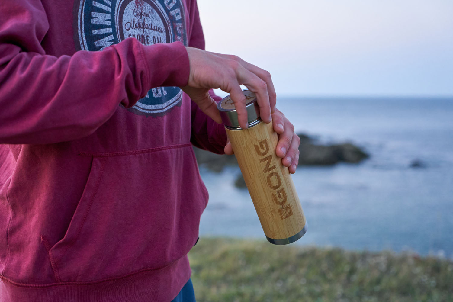 GONG | Isotherm Bamboo Flask