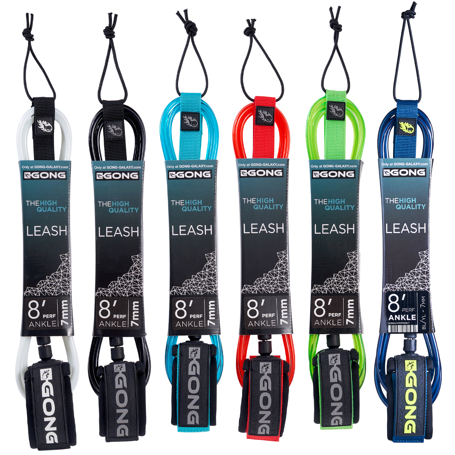 GONG | Surf / SUP Perf Ankle Leash - 7mm