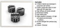 FCS | Production Center Plug Set X2 Charcoal
