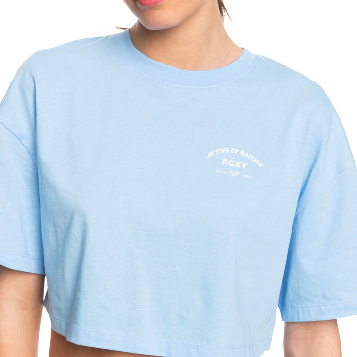 Roxy | T-Shirt Essential Energy Boxy Crop - Bel Air Blue