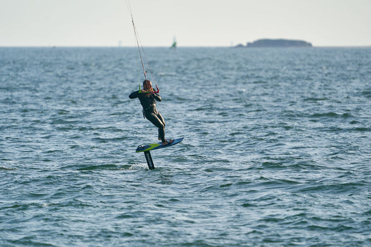 Virement en kite foil