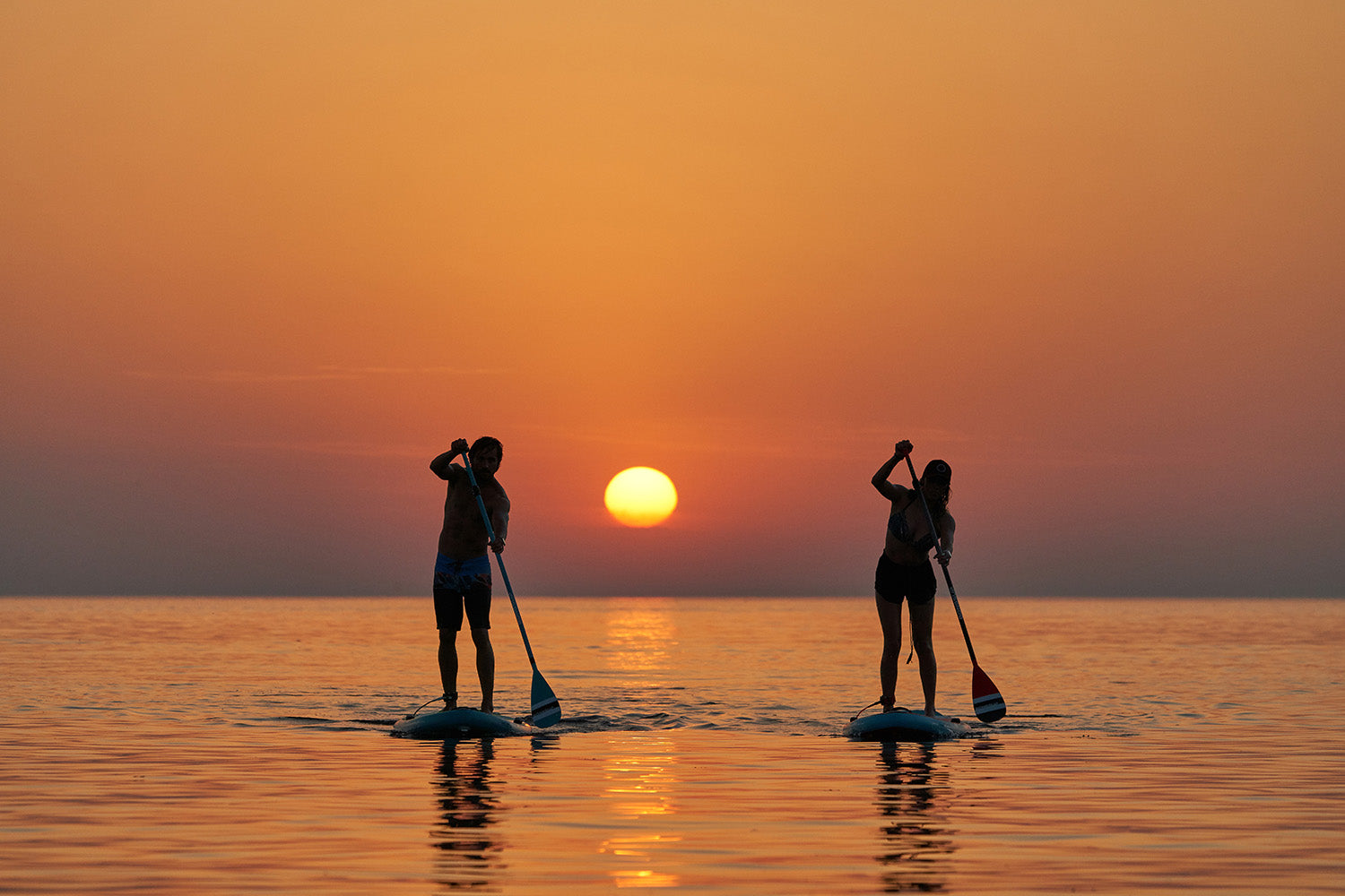 PHOTO : balade en SUP au coucher de soleil !!!