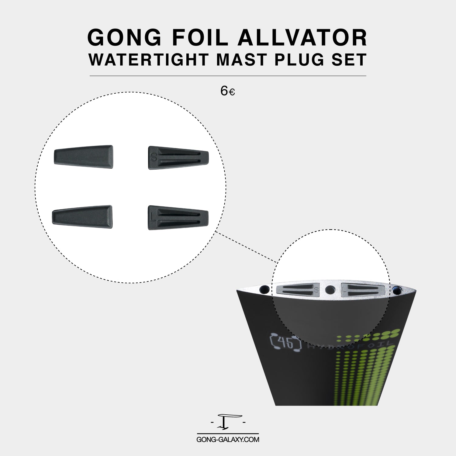 SHOP : SET DE BOUCHONS ÉTANCHES POUR LE GONG FOIL ALLVATOR !!!