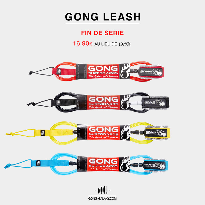 SHOP : 15 % DE REDUCTION SUR LES LEASH GONG !!!
