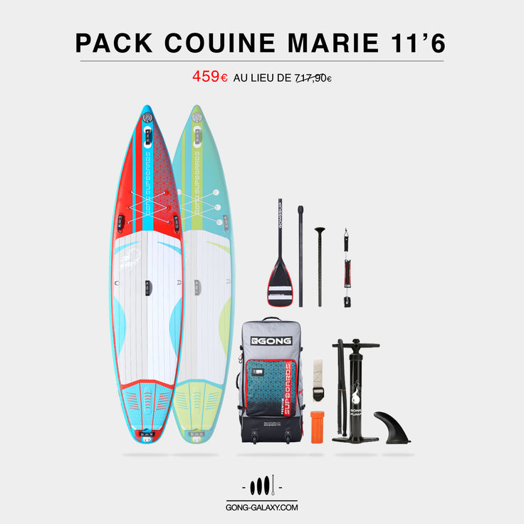 MATOS : PACK GONG SUP 11'6 COUINE MARIE !!!
