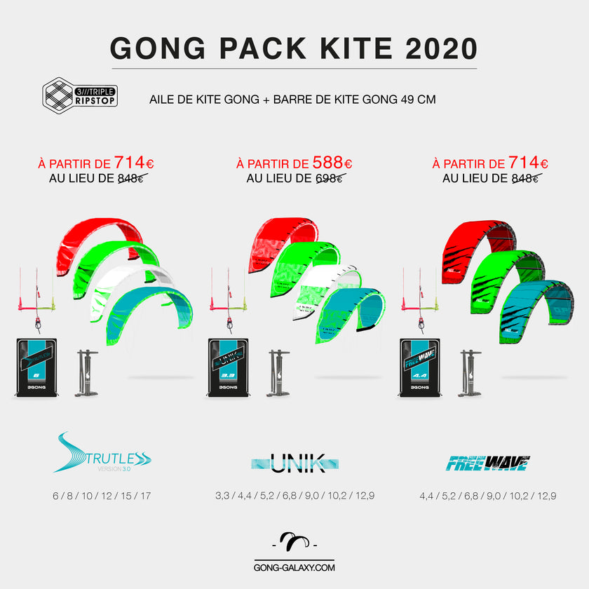 GEAR : PACKS GONG KITE !!!