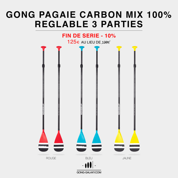 GEAR : 10% REDUCTION ON CARBON MIX 100% 3 PARTS PADDLES !!!