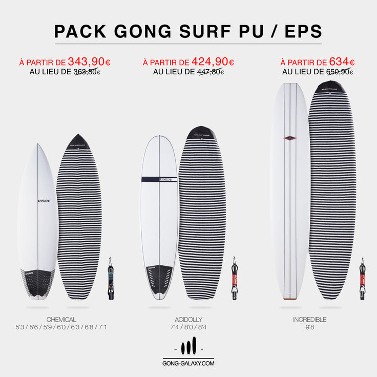 SHOP : PACKS GONG SURF PU/EPS !!!