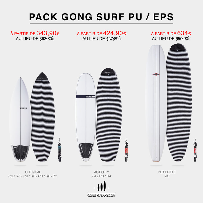 SHOP : PACKS GONG SURF PU/EPS !!!