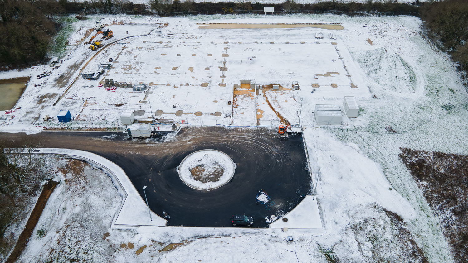 PHOTO : LE GONG SPACE CENTER SOUS LA NEIGE !!!