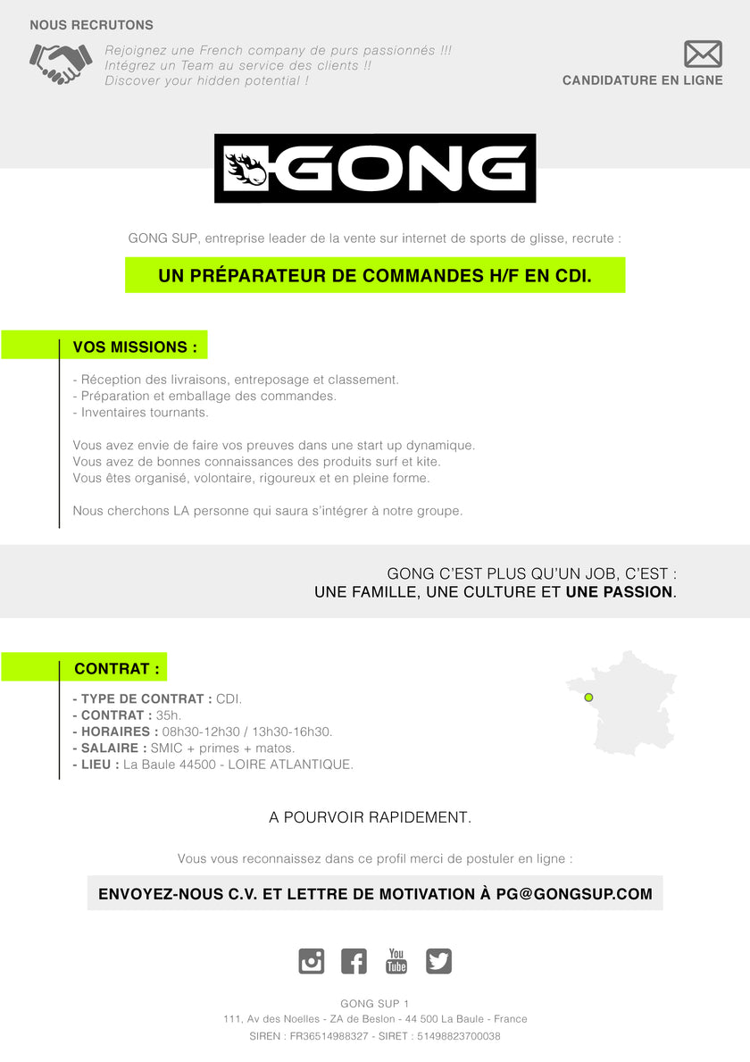JOB : préparateur de commandes !!!