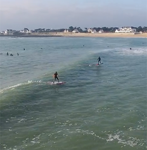SUPFoil surfing