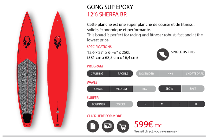 GEAR : focus sur la Sherpa 12'6 BR Epoxy !!!