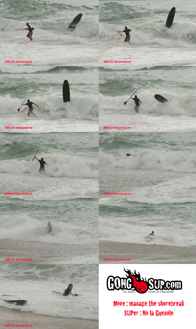 REMEMBER : No dans le shorebreak en SUP GONG !!!