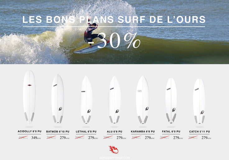 SHOP : 30% on surf boards made in Portugal !!!