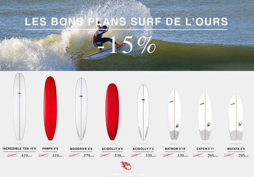 SHOP : 15% reduction on GONG Surf Bamby !!!
