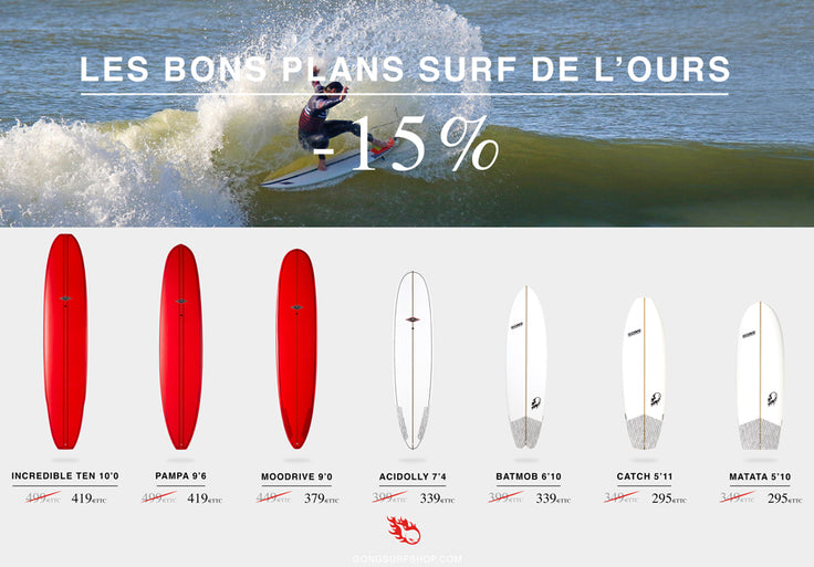 SHOP : 15% reduction on GONG Surf Bamby !!!