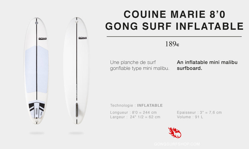 FEEDBACK : inflatable 8'0 Couine Marie surf !!!