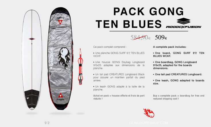 GEAR : pack 9'2 Ten Blues WCKF !!!