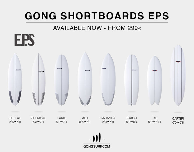 GEAR : shortboards PU and EPS in stock !!!