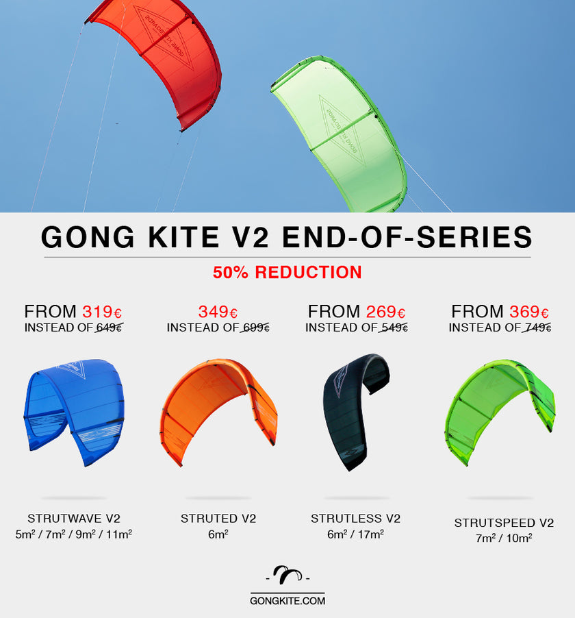 SHOP : 50% reduction on GONG Kite V2 !!!