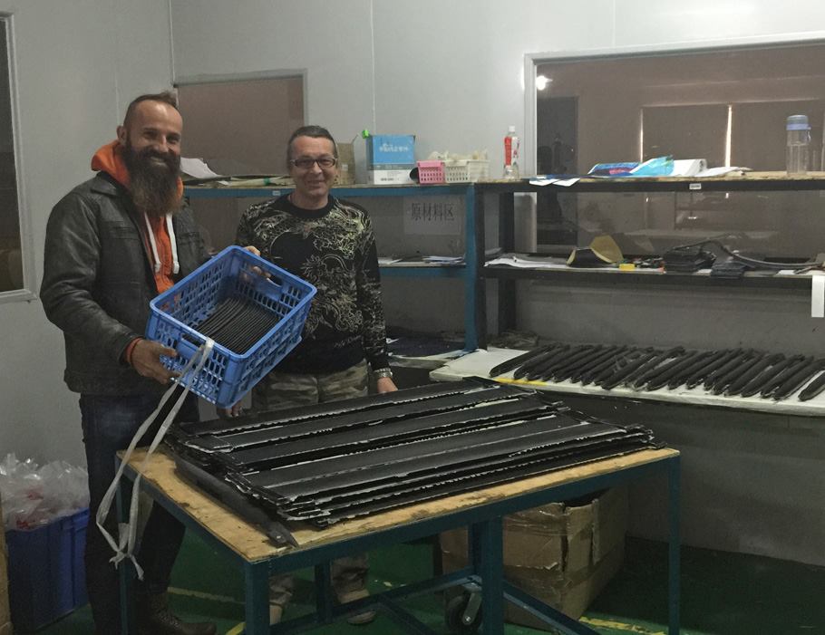 GEAR : JJ Deboichet and l'Ours on the foil factory.