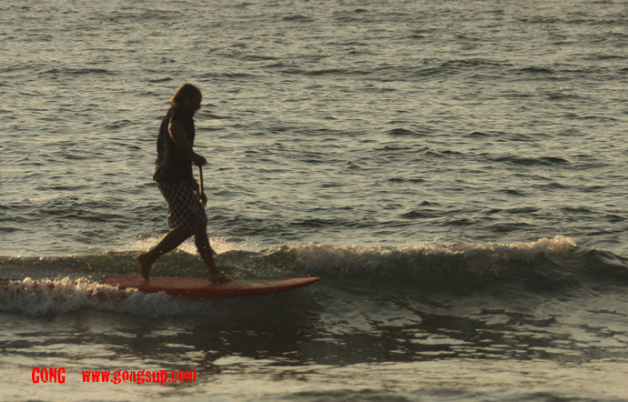 PHOTO : full speed nose ride on extra small waves !!!
