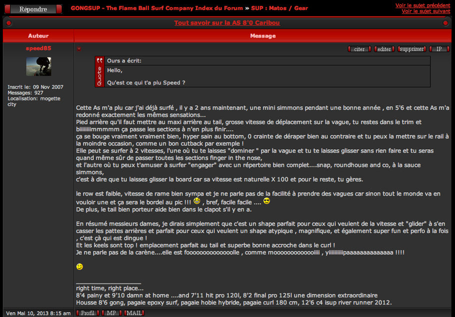 FORUM : test As 8'0 !!!