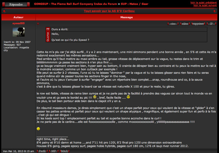 FORUM : test As 8'0 !!!