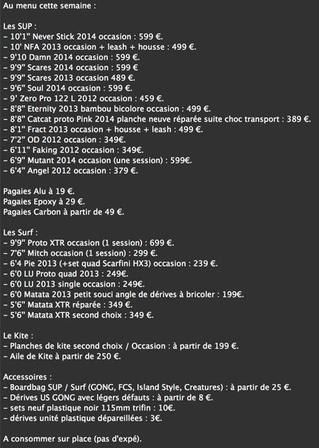 SHOP : les bons plans du show room !!!