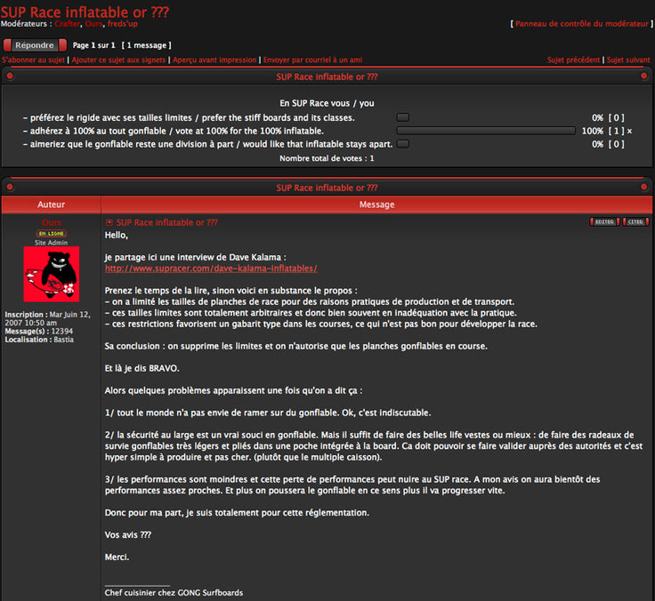FORUM : what do you want to race ???