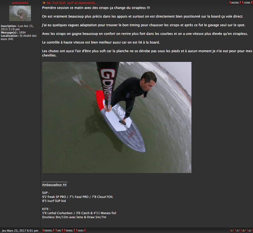 GEAR : SUPfoil straps !!!