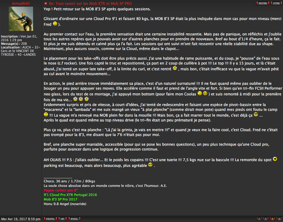 FORUM : Mob SP review !!!