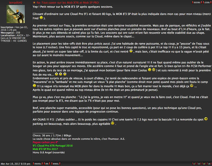 FORUM : Mob SP review !!!