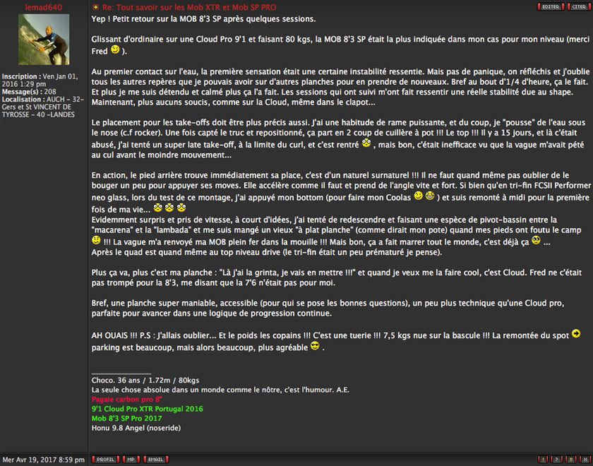 FORUM : Mob SP review !!!