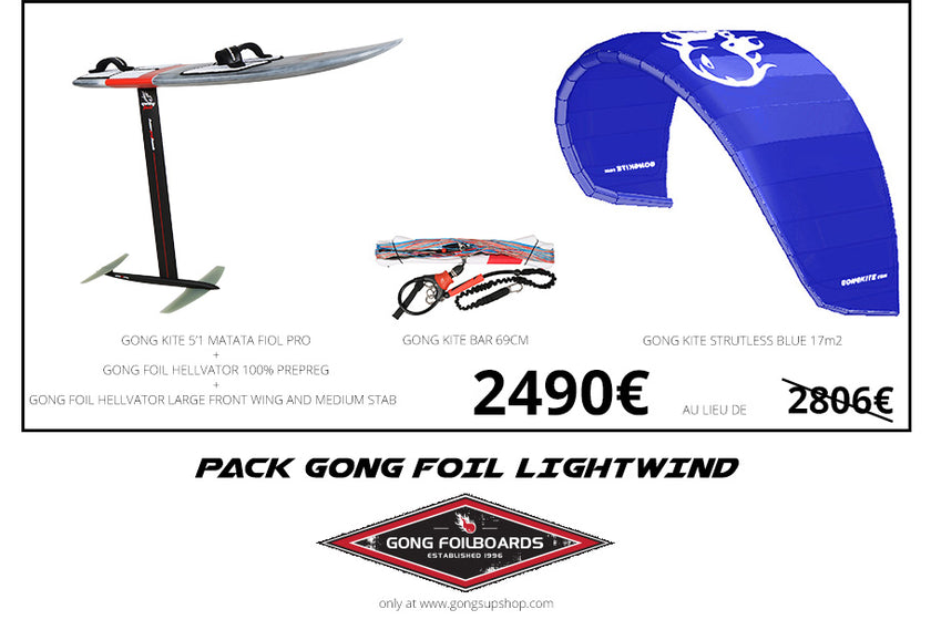 GEAR : pack GONG Foil lightwind !!!