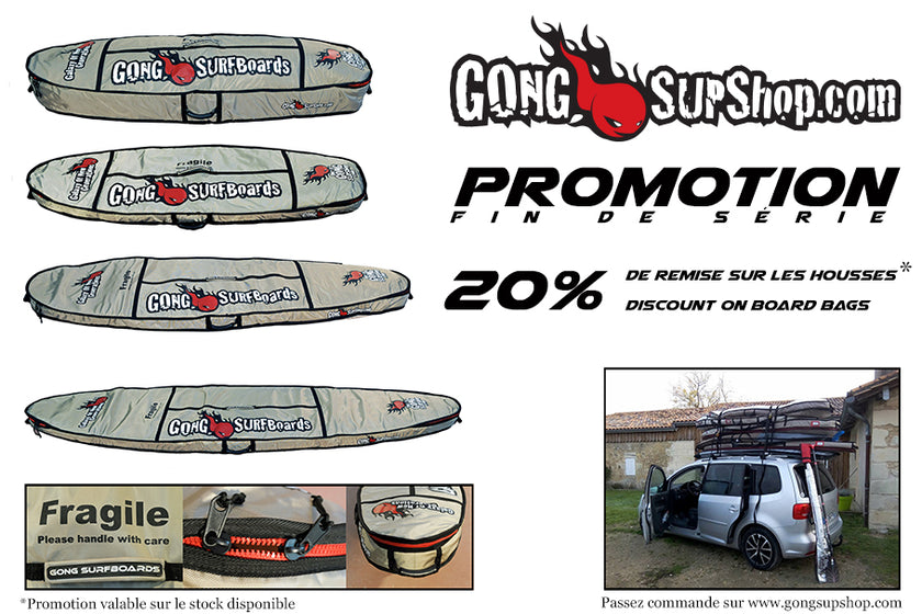 SHOP : 20% discount on board bags !!!