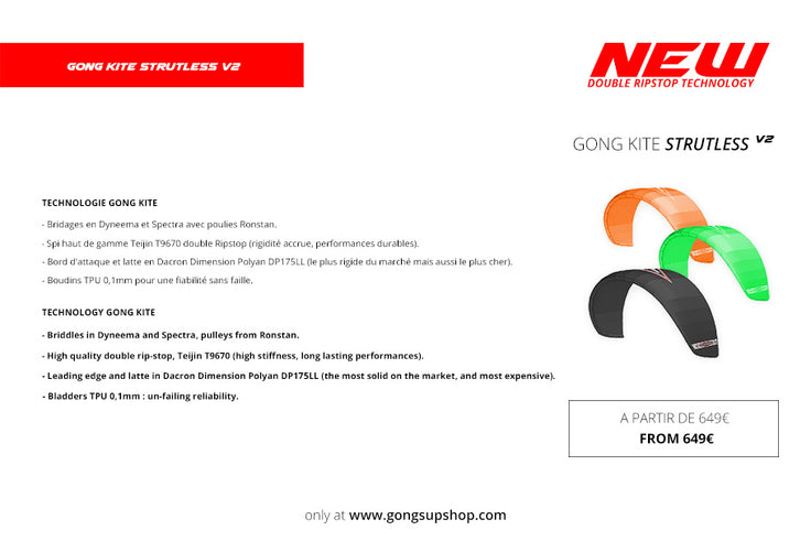 GEAR : GONG Kite Strutless V2 !!!