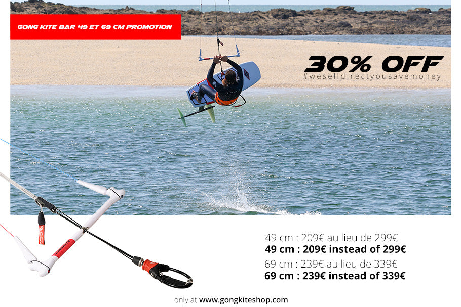 SHOP : 30% on GONG Kite bar !!!