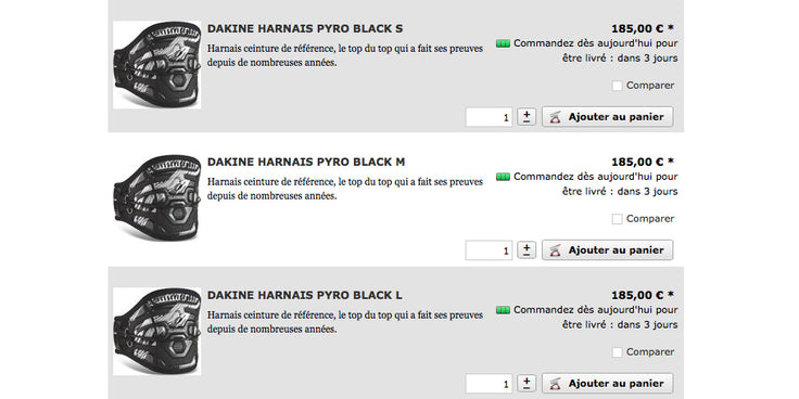GEAR : Dakine harnesses !!!