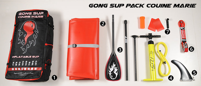 GEAR : pack GONG SUP Couine Marie inflatable !!!