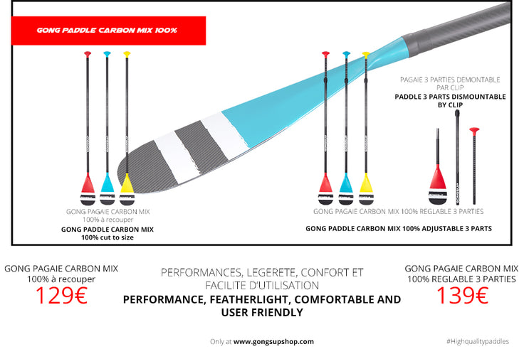 GEAR : new GONG Carbon Mix 100% paddles !!!