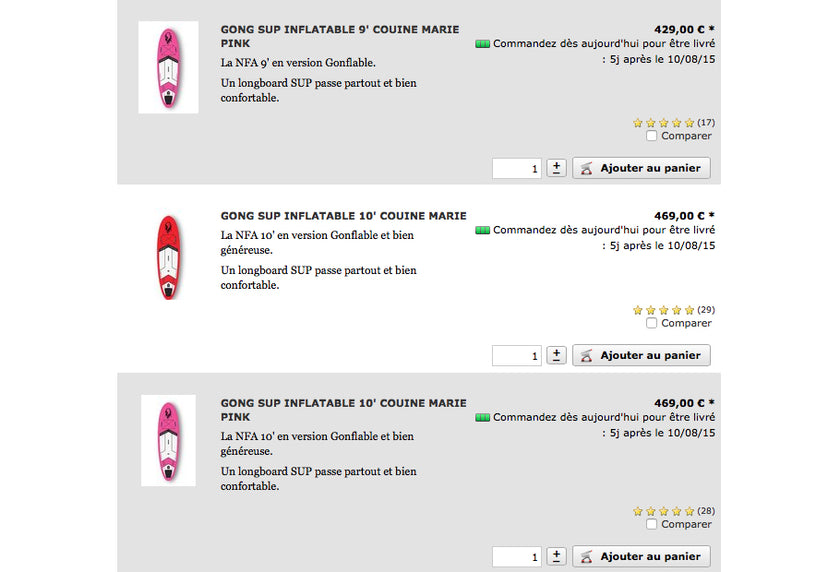 SHOP : ISUP dispos !!!