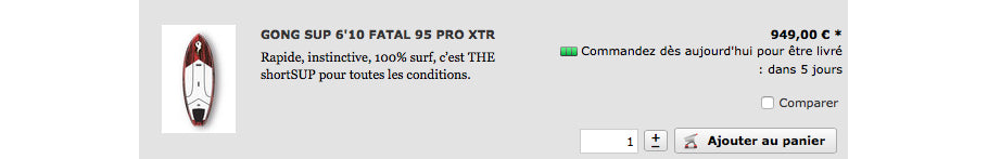 SHOP : shortSUP XTR available !!!