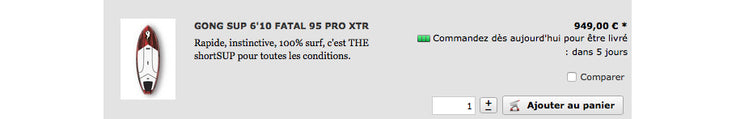 SHOP : shortSUP XTR available !!!